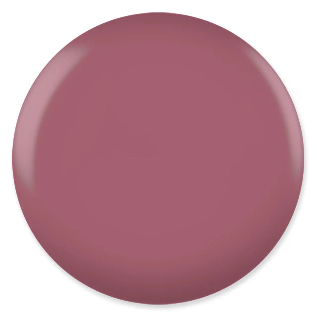 DND Daisy Gel Duo Hazelnut #607: swatch of gel nail polish and lacquer in warm hazelnut brown shades