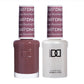 DND Daisy Gel Duo Hazelnut #607 featuring a gel nail polish and lacquer with a warm hazelnut color.