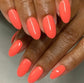 DND Daisy Gel Duo Orange Smoothie gel nail polish and lacquer set, vibrant orange color, glossy finish, and smooth application.