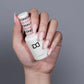 DND Daisy Gel Duo in Pink Bubble, a vibrant gel nail polish and lacquer set with glossy finish, shown in a close-up image.
