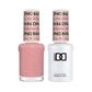 DND Daisy Gel Duo in Pink Bubble with gel nail polish and lacquer bottles, showcasing the vibrant pink color and packaging.