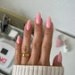 DND Daisy Gel Duo Pink Bubble nail polish and lacquer swatch showing vibrant pink color and glossy finish.