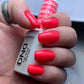 Swatch of DND Daisy Gel Duo Punch Marshmallow #651 featuring vibrant gel nail polish and lacquer in a bright, playful pink shade.