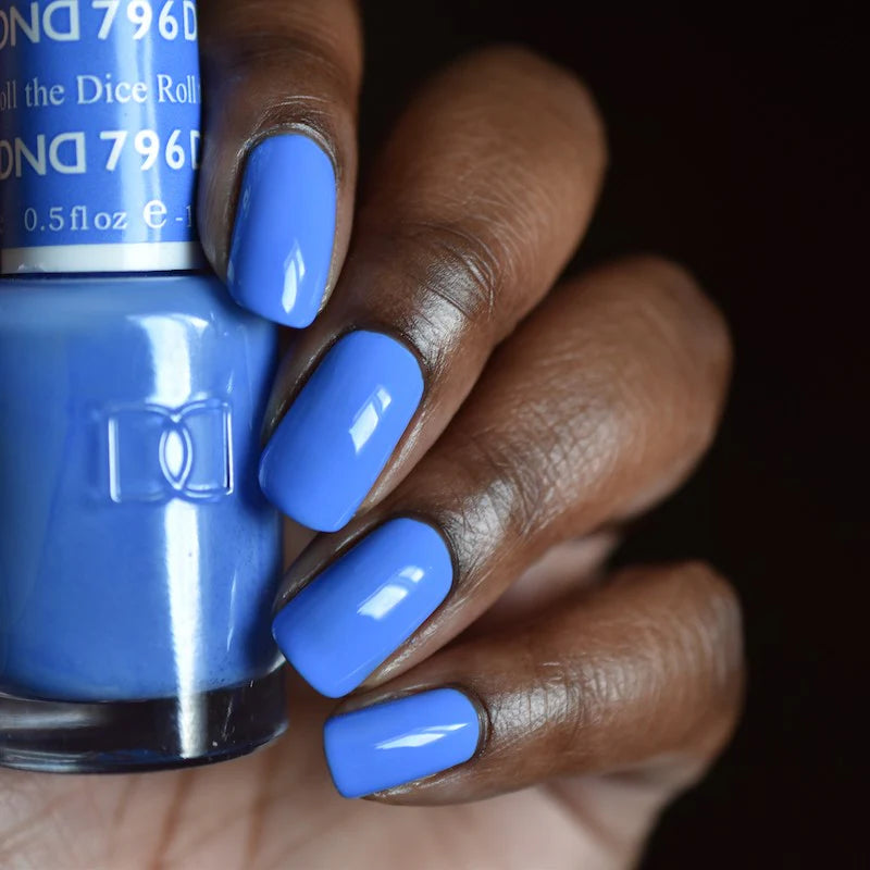 DND Daisy Gel Duo Roll the Dice #796 featuring colorful gel nail polish and lacquer with playful, vibrant designs.