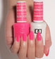 DND Daisy Gel Duo Sour Adventure #813 gel nail polish and lacquer set with bright yellow and pink shades.