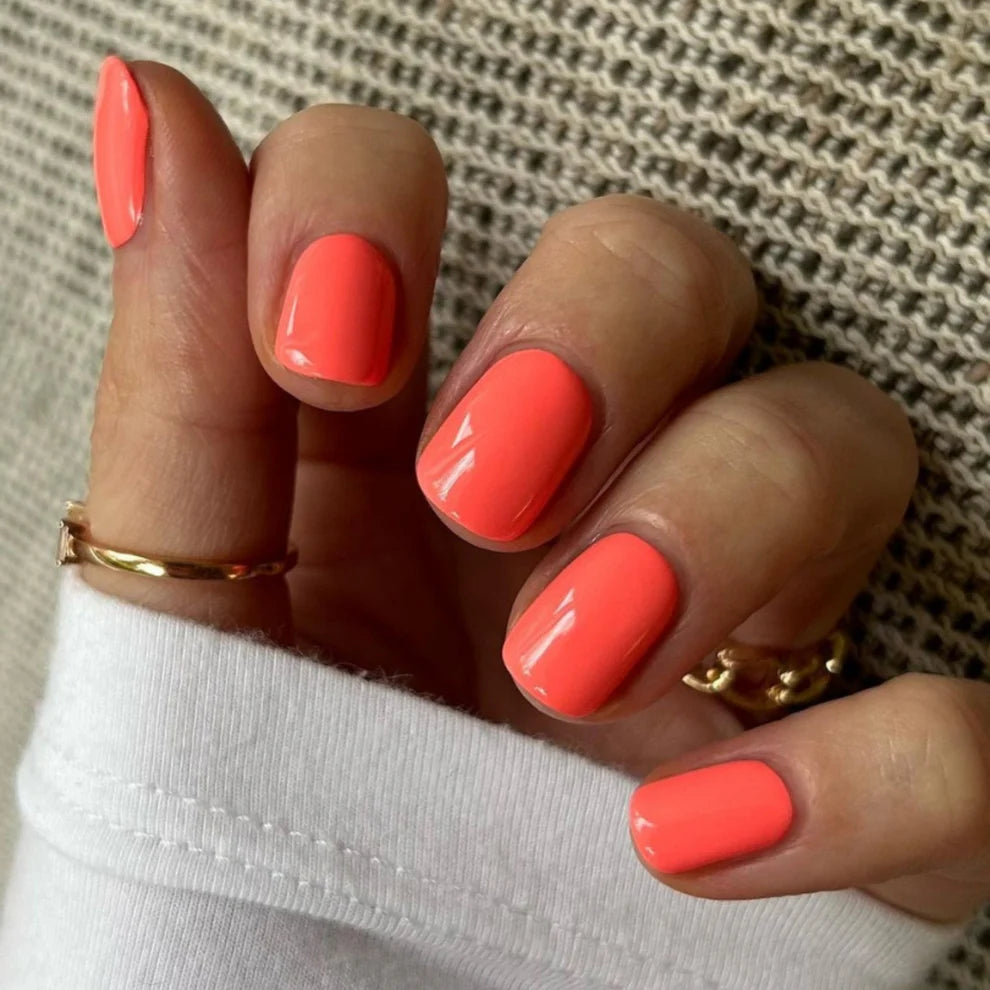 DND Daisy Gel Duo Spring Fling #653 swatch showing vibrant pink and yellow gel nail polish and lacquer on nails