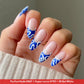 DND Daisy Gel Duo Super-Nova #795 featuring a swatch of vibrant gel nail polish and lacquer on a nail display