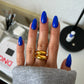 DND Daisy Gel Duo Super-Nova #795, close-up of gel nail polish and lacquer swatch showcasing vibrant, glossy finish.