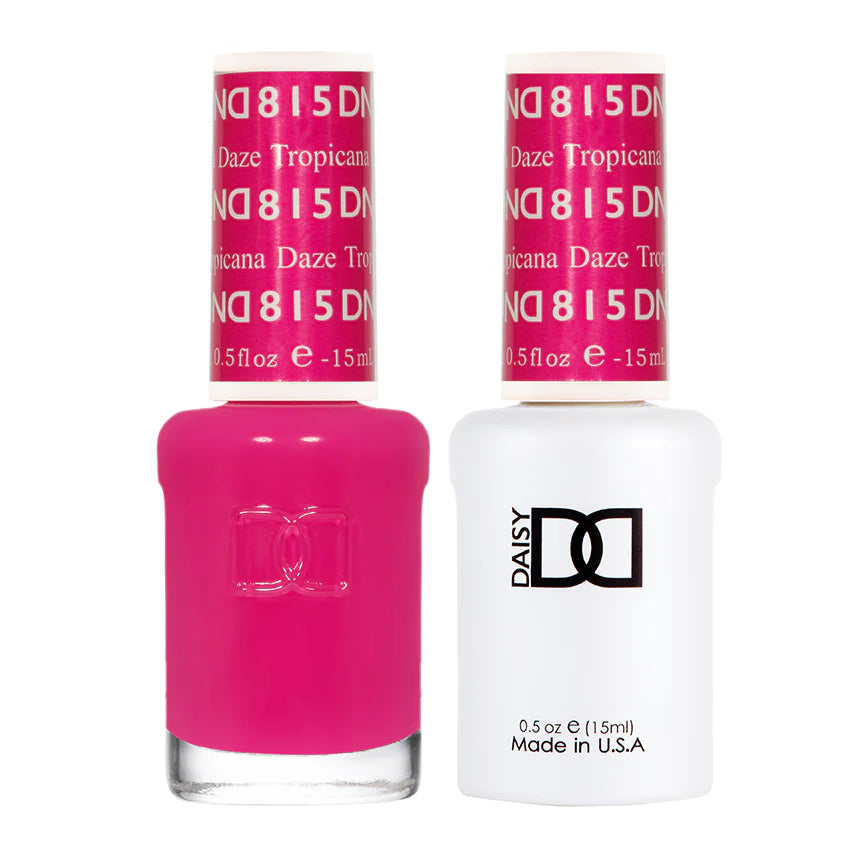 DND Daisy Gel Duo Tropicana Daze #815 featuring vibrant gel nail polish and lacquer in a bright tropical shade