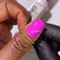 DND Daisy Gel Duo Twister #798 swatch showing vibrant pink and purple gel nail polish and lacquer colors.