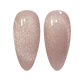 DND DC Gel Polish Cat Eye Fossil Ice shade with shimmering blue and silver accents, showcasing a smooth gel application on nails.