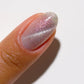 DND DC Gel Polish Cat Eye Holo Dancer #21 with vibrant holographic design and glossy finish in a professional gel bottle