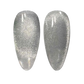 Silver Lynx DND DC Gel Cat Eye polish in shade #09 with a shimmering cat eye effect and silver accents