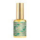 DND DC Gel Cat Eye nail polish in Velvet Fern shade, showcasing a vibrant green gel with cat eye effect and shimmering finish.
