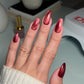 DND DC Gel Polish Cat Eye in Wine N' Lust #06 with smooth, glossy finish and vibrant wine color swatch.
