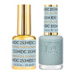 DND DC Gel Duo Barefoot Sea nail polish and lacquer set in shade 2534, featuring a glossy, vibrant blue gel and lacquer finish.