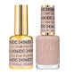 DND DC Gel Duo Blush Haze #2436, a set of gel nail polish and lacquer in soft blush haze shade, shown in the image.