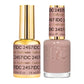 DND DC Gel Duo Cashmere #2457 with gel nail polish and lacquer, featuring a smooth, neutral color finish.