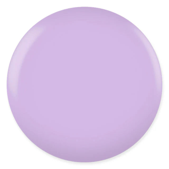 DND DC Gel Duo Crocus Lavender #026 gel nail polish and lacquer set with lavender-colored gel polish and top coat in a sleek bottle