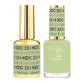 DND DC Gel Duo in Eucalyptus, a set of gel nail polish and lacquer with a vibrant green color, displayed in the image.