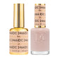 DND DC Gel Duo Fresh Linen nail polish and lacquer set with a soft, neutral beige color, shown in a close-up image.