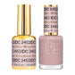 DND DC Gel Duo Giving Classy #2452 with gel nail polish and lacquer bottles, showcasing elegant nail color and packaging.