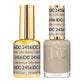 DND DC Gel Duo Like Butter #2456 featuring two gel nail polishes with a glossy finish and smooth application.