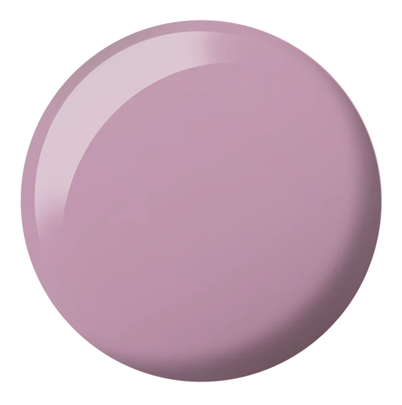 DND DC Gel Duo Lilac Clouds gel nail polish and lacquer set, featuring a soft lilac color with a glossy finish.