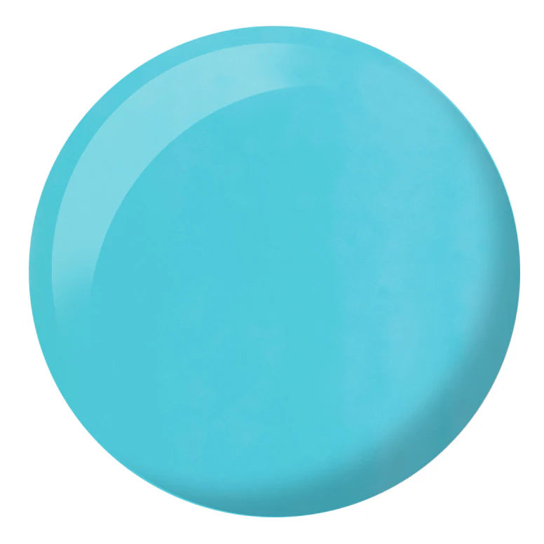 DND DC Gel Duo Mermaid Blue #257 gel nail polish and lacquer set in a sleek bottle with a shiny blue cap