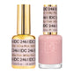 DND DC Gel Duo Milky Pink #2461 gel nail polish and lacquer set, featuring a soft, pastel pink color in a sleek bottle.