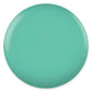 DND DC Gel Duo Mint Green #034 featuring gel nail polish and lacquer swatched side by side on a nail.
