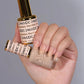 DND DC Gel Duo Peachkini #2465 gel nail polish and lacquer set featuring a vibrant peachy color in a clear bottle