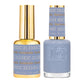 DND DC Gel Duo in Periwinkle shade #2533, featuring gel nail polish and lacquer bottles with vibrant blue color.