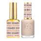 DND DC Gel Duo Road Trippin’ #2526 featuring two vibrant gel nail polish and lacquer bottles with colorful labels.