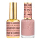 DND DC Gel Duo Summa Peach #2462 featuring a vibrant peach gel nail polish and lacquer set for manicure or pedicure.