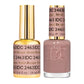 DND DC Gel Duo Sweet Escape #2463 with vibrant gel nail polish and lacquer in a sleek bottle on a neutral background.