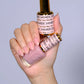 DND DC Gel Duo Tutu This Way #2454 featuring a vibrant purple gel nail polish and lacquer in a stylish bottle.
