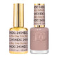 DND DC Gel Duo Tutu This Way #2454 featuring a vibrant gel nail polish and lacquer with a ballet pink shade.