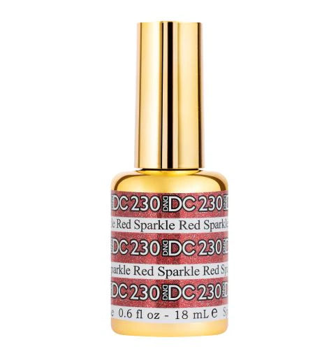 DND DC Gel Nail Polish - Sparkle Red #230 - Universal Nail Supplies
