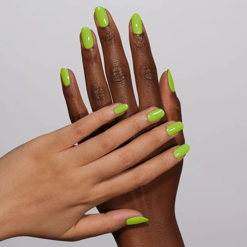 DND Diva Duo Gel & Polish in Camp Cacti 126, showcasing vibrant cactus green gel nail polish and lacquer finish.