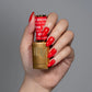 DND Diva Duo Gel & Polish Cherry On Top 248, vibrant red gel nail polish with lacquer finish, in a sleek bottle.