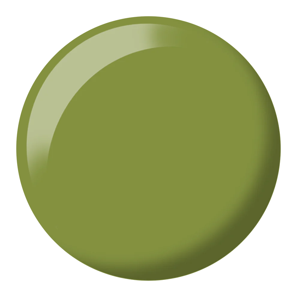 DND Diva Duo Gel & Polish in Collard Greens 281, featuring vibrant green gel nail polish and matching lacquer for stylish nails.