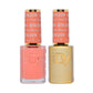 DND Diva Duo Gel & Polish in Coral Breeze 209, featuring a vibrant coral gel nail polish and matching lacquer for a stylish manicure.
