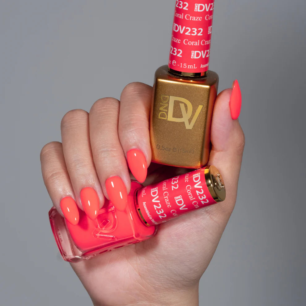 Dnd Diva Duo Gel & Polish - Coral Craze 232 - Universal Nail Supplies
