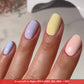 DND Diva Duo Gel & Polish in Dandelion shade, featuring gel nail polish and lacquer bottles with colorful nail art design.