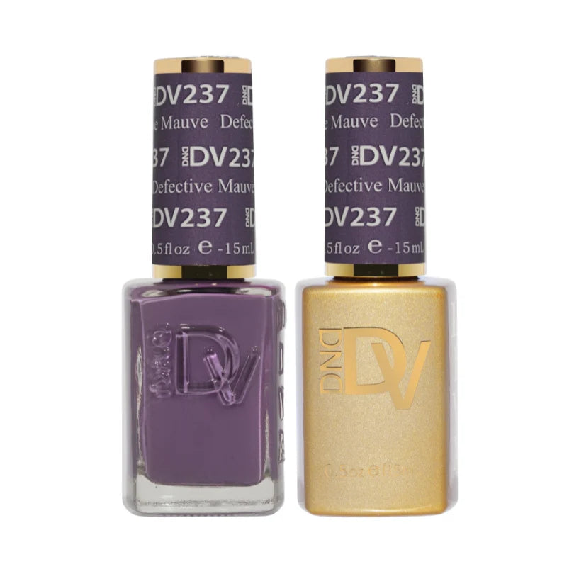Dnd Diva Duo Gel & Polish - Defective Mauve 237 - Universal Nail Supplies