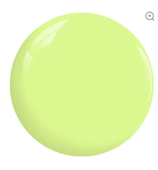 DND Diva Duo Gel & Polish in Dewy Limeade 117, vibrant lime green gel nail polish with glossy lacquer finish.
