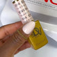 DND Diva Duo gel and polish in Fresh Baguette 094, showing a swatch of vibrant, warm-toned pink nail color.
