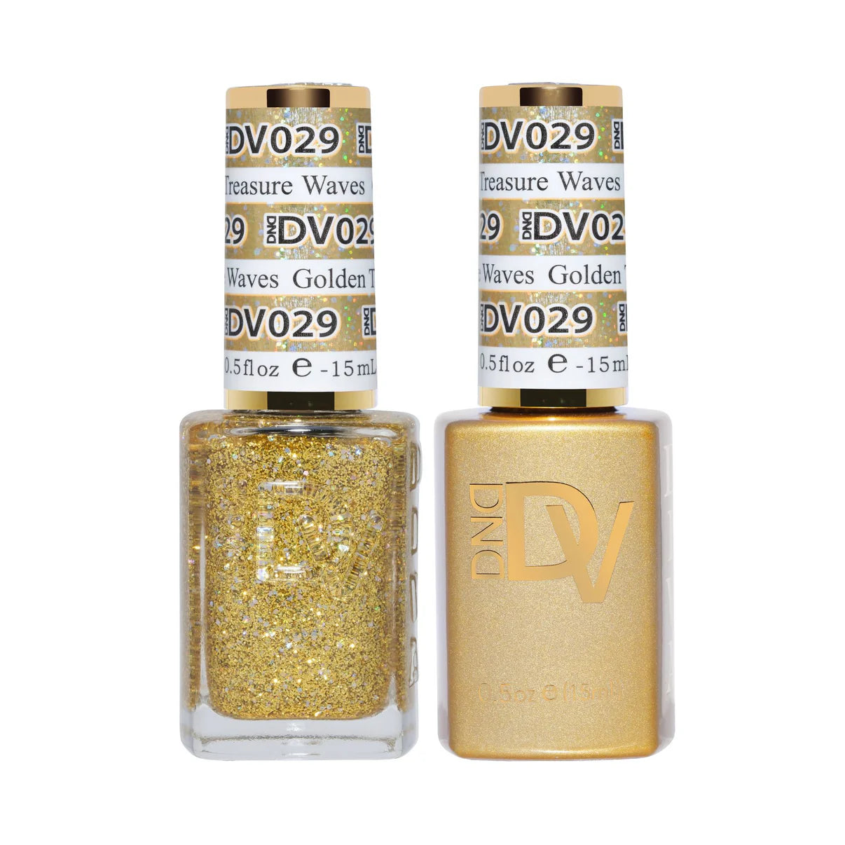 Dnd Diva Duo Gel & Polish - Golden Treasure Waves 029 - Universal Nail Supplies
