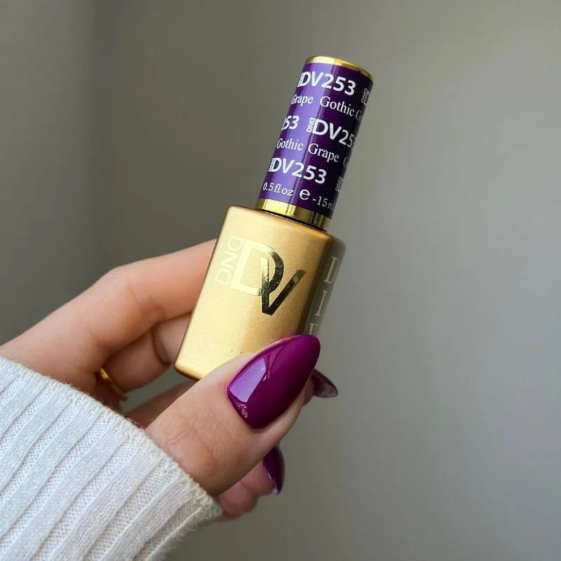 Dnd Diva Duo Gel & Polish - Gothic Grape 253 - Universal Nail Supplies